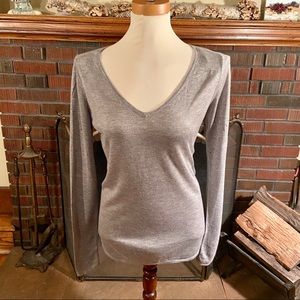 Lululemon V-Neck Sweater Gray Size 4